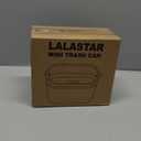 LALASTAR Desktop Trash Can with Lid, Mini Trash Can for Desk, Small Office Countertop Garbage Can, Mountable Tiny Wastebasket for RV, Dorm, Freezer, Laundry and More (Blue)