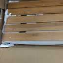 Solid Carbonized Bamboo Wire Shelf Covers for Wire Shelving, Wire Rack Covers for Pantry Shelves, Tool-Free & Snap-On (5pcs, 35" W x 12" D)