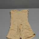 SHAPERX Women's Seamless Shapewear Bodysuit Tummy Control Body Shaper Waist Snatching Body Suit (Beige Mid Thigh, L/XL)