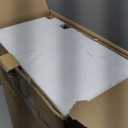 ROTTOGOON Boho Floor Lamp with Dimmable Bulb, Rattan &Linen Double Shades, Boho Standing Tall Lamps with Foot Switch, Bohemian Floor Lamps for Living Room, Bedroom, Office