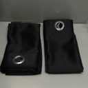 ChrisDowa Grommet Blackout Curtains for Bedroom and Living Room - 2 Panels Set Thermal Insulated Room Darkening Curtains (Black, 52 x 54 Inch)