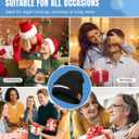 LED Beanie with Light, Unisex Warm Knitted Black Winter Hat, USB Rechargeable Headlamp Cap for Outdoors, Flashlight Beanie Hat for Men Women (Black)