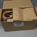 LIHOMR Gift Bags 8.25" X5.9 X3.15 100pcs Brown Kraft Paper Bag with Handles for Small Business Christmas Bulk, Wedding, Party Favor, Shopping, Lunch, Halloween Trick-or-Treat Bags