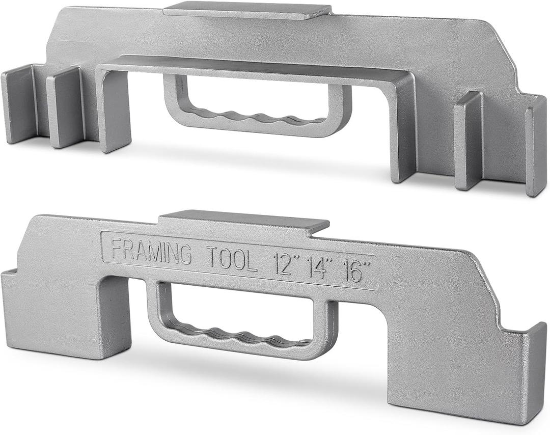 3 In 1 Framing Tools,12/14/16 On-Center Stud Layout Tool,Framing Spacing Tool,100% Cast Aluminum Wall Stud Framing Tool,Precision Measurement Jig Tool For woodworker,building,Furniture DIY (1PACK)