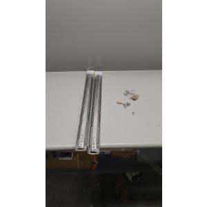 1 Pair Full Extension Ball Bearing Drawer Slides 8 10 12 14 16 18 20 22 24 Inch 100 LB Load Capacity Side Mount File Cabinet Rails Dresser Metal Runner Trash Can Kitchen (10 inch, Sliver)