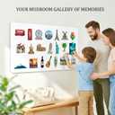 Magnetic Board for Wall 19.7" x 39.4": Extra Large White Display Board for Travel Magnet & Souvenir Collection | Heavy Duty Metal Panel for Mudroom & Kitchen Organization