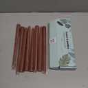 8 Pack 10 Inch Brown Taper Candles for Dinner Home Decor Wedding Shower