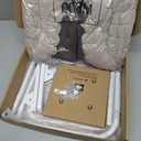 Zakkart SnugCloud Foldable Cat Window Perch - Cordless, Ultra Soft Machine Washable Bed with 4-Sided Bolster, Metal Frame - Window Hammock for Large Cats and Kittens (Brown, Medium) (Medium (22.8"x15.7"))