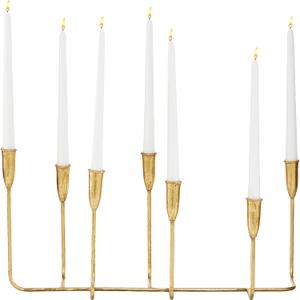 UKN Abstract Gold Foil Finished Tapered Metal Candle Holder 21" X 10" 21 X 7 10 UKN Abstract Gold Foil Finished Tapered Metal Candle Holder 21" X 10" 21 X 7 10