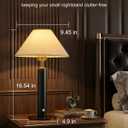 FRIDEKO Cordless Rechargeable Table Lamp Set of 2, Small Touch Bedside Lamps, 4000mAh Battery Operated Wireless Lamps, 2700K Dimmable Lamp for Bedroom Small Spaces Kitchen Restaurant Relaxed, 15.7"