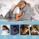 IUUI Cooling Blanket Queen(90" x 90"),Summer Colid Blanket Absorbs Heat to Keep Body Cool for Night Sweats,Lightweight Summer Cold Blankets for Sleeping, All Season Use