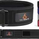 Fire Team Fit 4 Inch Weight Lifting Belt for Men and Women, Back Support for Powerlifting, Squats, Deadlifts, Onlyming Weightlifting & Cross Training Workout Pack of 4