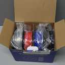 JAYO TPU 3D Printer Filament Bundle, 95A Flexible Soft TPU Filament 1.75mm, 250g Spool, 4 Rolls, 1kg in Total, Black+Clear+ Red+Blue