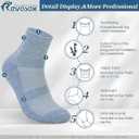 Diabetic Socks for Women Men,5 Pairs Non Binding Diabetic Ankle Wide Stretchy Loose Seamless Socks 7-9 9-11 (Large, Black/White/Grey)