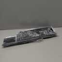 Adjustable Porcelain Steel Heat Plate Shield, Heat Tent Grill Parts for Charbroil Nexgrill, Backyard Grill, Brinkmann, Burner Cover Replacement for Gas Grills Extends from 11.7" up to 21" L, 4 Pack