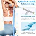 Pedal Resistance Bands with Handles, Durable 6-Tubes Multifunction Pedal Resistance Band, Natural Rubber Foot Pedal Resistance Bands, Fitness Resistance Bands for Abdomen, Waist, Arm, Leg