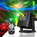 Sound Activated Party Lights - 60 Patterns Mini DJ Disco Ball Strobe Stage Light, USB Powered RGB LED Projector for Home Party, Gaming Room Decor, Holiday Birthday Gift for Kids Adults (DF-R10)