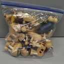 12PCS Bendable Wooden Animal Toys, Fun and Posable Animal Toys for Early Education, Smooth Natural Wood, Safari Farm Wood Animals Learning Toy for Kids (12 Pack Zoo)