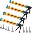 Sausage caulking Gun caulking tool gun Hand Caulking Guns No Drip Caulk Gun Used for sealing seams installing glass doors and windows tiles kitchenwareadvertisements etc(4 pieces)