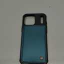 Vinich for iPhone 17 Pro Max Wallet Case with Card Holder, RFID Blocking Credit Slots Kickstand Shockproof Phone Cover Fit for iPhone 17 Pro Max 6.9" Bluish Green