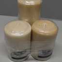 Ivory Votive Candles - Set Of 3 Unscented Bulk Candles - 15 Hour Burn Time - for Weddings, Restaurants, Parties, Spa and Decorations.