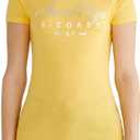 AEROPOSTALE Womens Shine Short Sleeve Graphic Tee (Gray, XXL)