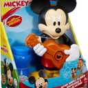 Little Kids Disney Mickey Mouse Action Bubble Blower Machine, Includes Bubble Solution, Multi