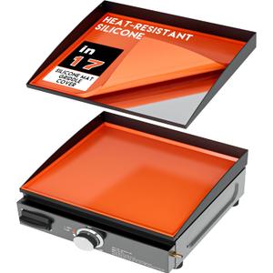 Silicone Griddle Mat for Blackstone Griddle 17 Inch - Food Grade Silicone Griddle Cover for Blackstone Flat Top Grill, 17" Thickened Buddy Mat Grilling Accessory for Black Stone Protection