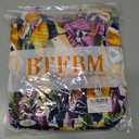 BTFBM Womens Spring 2026 Casual Maxi Dresses Short Sleeve Smocked Tiered Floral Boho Long Beach Dress with Pockets (S)