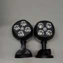 Motion Sensor Outdoor Lights, Battery Operated Outdoor Light, 600LM Motion Detector Lights for Outside, 6000K LED Security Light Battery Powered Spotlight for House Wall, Black(2 Pack)