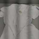 GRACE KARIN 2026 Women's Elegant V Neck Peplum Tops Tie Front Short Bell Sleeve Shirts Tops Blouse (White, S)