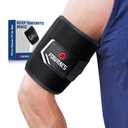 Biceps Tendonitis Support, Triceps Support Strap, Arm Sleeve for Pain Relief, Sports Muscle Strains and Recovery, Arm guard for Men and Women (Black, Large)