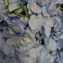 20 Pcs Blue Hydrangea Artificial Flowers Bulk, Faux Hydrangea Flowers Heads, Artificial Fake Silk Hydrangea Flowers with Stems, Blue Flowers Artificial for Decoration Wedding Dcor