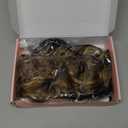 REECHO Curly Hair Extensions, 4PCS 20 inch Clip in Hair Extensions Lace Weft Short Curly Extensions Clip Ins Invisible Natural Hairpieces for Women, Light Brown with Blonde Highlights