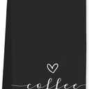 Black Coffee Decor Kitchen Towels - Gifts for Coffee Lovers, 1624 Inches