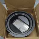 KAMaster 2 in 1 Cast Iron Ash Can Compatible with Large Big Green Egg,With Stainless Steel Slid Out Ash Drawer Remove Ash Easier,Ash Can with Foldable Handle Can Use With Fire Grate