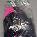 Daci Women Long Sleeve Rash Guard One Piece Boyleg Swimsuit Zipper Surfing Bathing Suit UPF 50+ (Large, Black Pink)