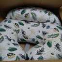 Momcozy Innovative Safety Guard Nursing Pillow for Breastfeeding- Wider Feeding Pillows for More Support for Mom & Baby- Easier Nursing & Hand Free- Fit for All, Removable Cotton Cover