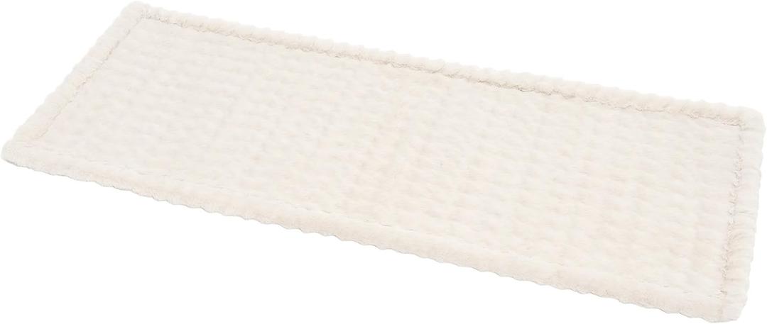 Pet Couch Cover for Sofa, Waterproof Couch Cover for Dogs Washable, Pet Friendly Fuzzy Sofa Covers Thick Soft Dog Bed Mat Non Slip for Couches and Sofas, Cream White, 27.6"×82.7"