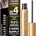Lunale Eyelash Growth Serum with Advanced Formula: Rapid Eye Lash Enhancing Serum for Eyelash and Eyebrow Growth in 3-4 Weeks - Boost Longer Thicker and Fuller Lashes 0.3 ML