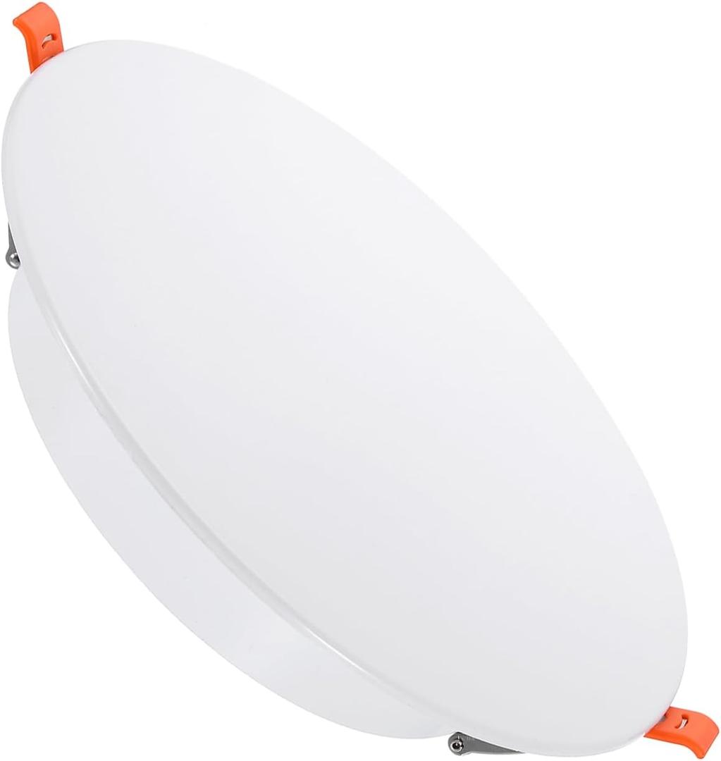 PATIKIL 230mm / 9" Diameter Spring Ceiling Hole Cover Plate, 1 Pack Downlight Hole Trim Wall Mount Decorative Cap Access Panel for 7-8.7" Round Ceiling and Wall Openings, White