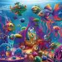 Ravensburger Alien Ocean 150 XXL Piece Jigsaw Puzzle for Kids - Every Piece is Unique, Pieces Fit Together Perfectly