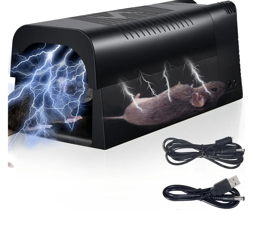 2026 Upgraded Electric Mouse Trap Zapper Rat Traps Indoor for Home, High Voltage Instantly Kills Mice & Rats, No Touch Reusable Indoor Rodent Killer for Attic, Kitchen, Garage