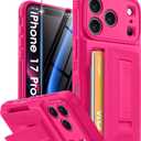 Oneagle Wallet for iPhone 17 Pro Case with Card Holder(4-5 Cards) [RFID Blocking] [Screen Protector] Full Camera Protection Case with Kickstand 15FT Shockproof Heavy Duty Phone Case for iPhone 17 Pro