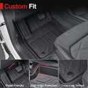 Floor Mats for 2018-2025 2026 Volkswagen Atlas 7 Passenger Bench Seating (Not for Cross Sport), All Weather TPE Durable Cargo Mat with Backrest Mats for VW Atlas Accessories