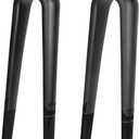 BUCKLOS Gravel 700C Carbon Fiber Road Bike Rigid Fork, QR 9mm/100 * 12mm Thru Axle, 1-1/8 Threadless Tapered Tube Super Light Bicycle Front Forks