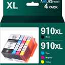 ANNJET Remanufactured Ink Cartridge Replacement for HP 910 XL 910XL Ink Cartridges Compatible with OfficeJet 8025e 8035e 8025 8035 8028 8022 8015 Printer HP 910 Ink Cartridges Combo Pack (4 Pack)