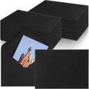 200 Pack Black Envelopes for Invitation 5 x 7, A7 Invitation Envelopes with V Flap Self Seal Wedding Envelope for Invitations Christmas Holiday Small Gift Posters