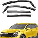 Extra Durable Window Deflectors in-Channel Window Visors Rain Guards Fit for Kia Sportage 2023-2026, Sun Visors, Wind Vent for Shades, Exterior Car Accessories - 4 pcs. AG0860