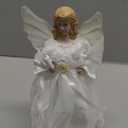 KSA 10" Lighted Seasons of Elegance Angel Christmas Tree Topper - Clear Lights